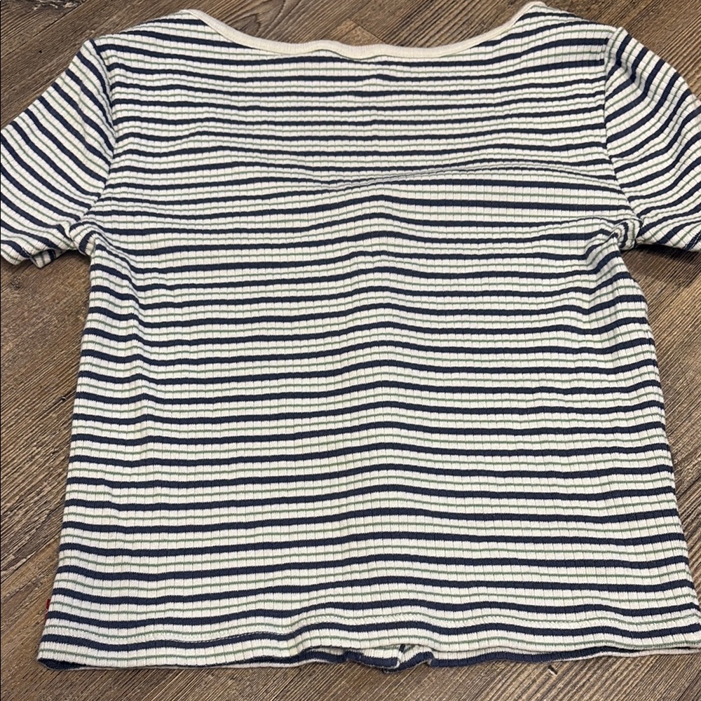 Levi's Blue and White Short Sleeve T-Shirt - Picture 5 of 6